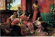 Arab or Arabic people and life. Orientalism oil paintings  226